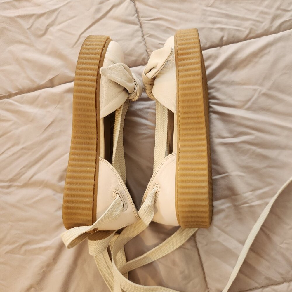 Puma x Fenty Bow Creeper Ankle Laceup Sandal Platform Shoes - Picture 4 of 10